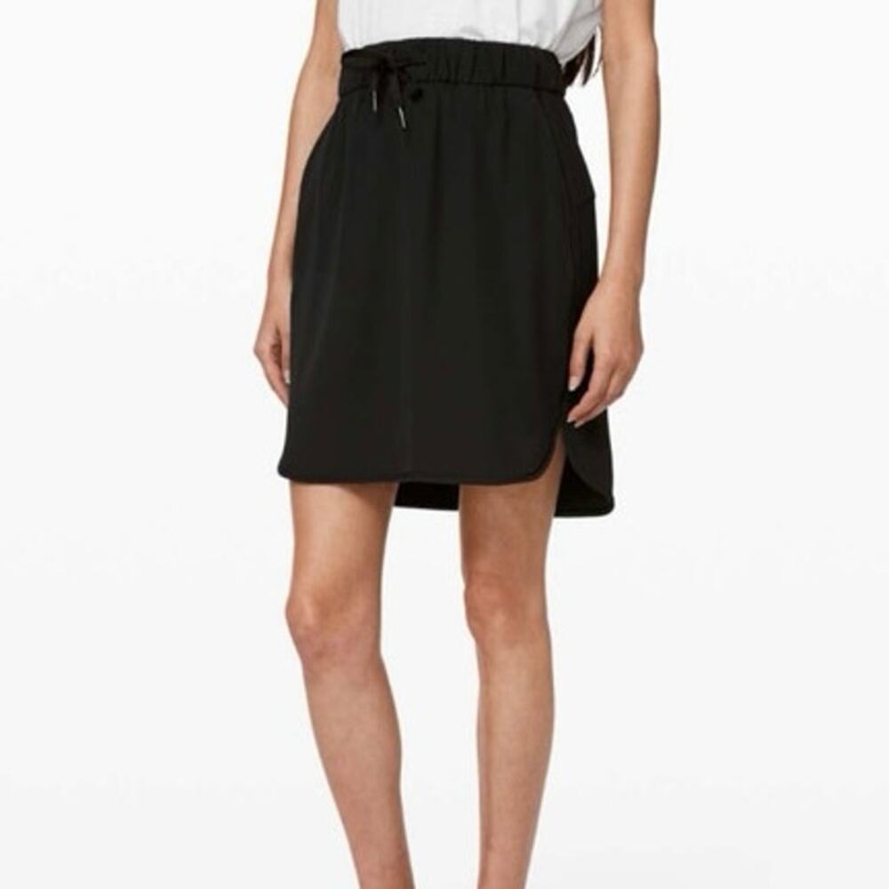 Lululemon On The Fly Skirt Woven Black 6